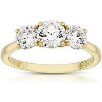 Harriet 14Ct Yellow Round Trilogy 1.50Ct Lab Grown Diamond Ring - Gold