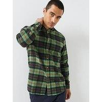 Ps Paul Smith Long Sleeve Regular Fit Check Shirt - Green