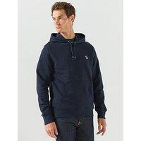 Ps Paul Smith Regular Fit Zebra Hoodie - Blue