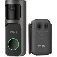 Imou Doorbell 2S Kit, 2K/3Mp, Outdoor Smart Wi-Fi Rechargeable Battery Video Doorbell With Plug-In Chime