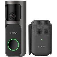 Imou Doorbell 3 Kit, 2K+/4Mp, Outdoor Smart Wi-Fi Rechargeable Battery Video Doorbell With Plug-In Chime