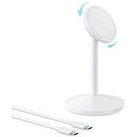 Anker Wireless Charging Stand With Maggo, 15W Fast Charging, White