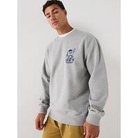 Levi'S Relaxed Graphic Crew Sweatshirt - Grey