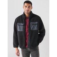 Levi'S Campo Sherpa Fleece Jacket - Black