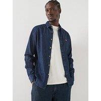 Levi'S Battery Housemark Standard Denim Shirt - Dark Blue