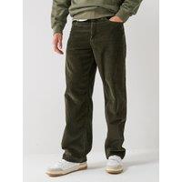 Levi'S Mens 578 Baggy Fit Corduroy Mid Rise Trousers - Dark Green