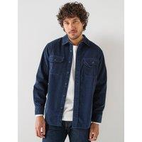 Levi'S Mens Cotton Corduroy Button-Through Worker Jacket - Navy
