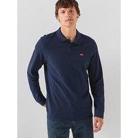 Levi'S Long Sleeve Housemark Polo Shirt - Navy