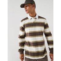 Levi'S Men'S Classic Stripe Rugby Long Sleeve Polo Shirt