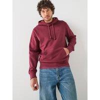 Levi'S Mens 100% Cotton Drawstring Hood Kangaroo Pocket Hoodie - Red