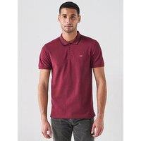 Levi'S Tipped Housemark Short Sleeve Polo Shirt - Red
