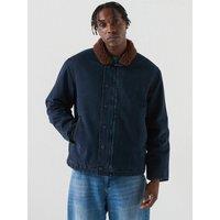 Levi'S Mens N1 Deck Sherpa Lined Heavyweight Denim Jacket - Navy