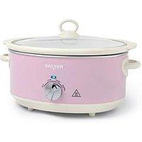 Salter Retro 6.5L Slow Cooker - Pink