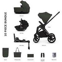 Venicci Claro 2 - 4In1 Pushchair Bundle Tiago Black Car Seat And 360 Base - Forest