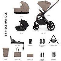 Venicci Claro 2 - 4In1 Plus Pushchair Bundle Tiago Beige Car Seat And 360 Base - Almond