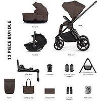 Venicci Claro 2 - 4In1 Plus Pushchair Bundle Tiago Beige Car Seat And 360 Base - Chocolate