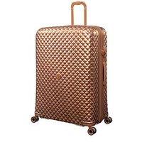 It Luggage Glitzy Metallic Copper X-Large Suitcase