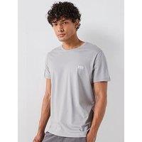 Boss Regular Fit Logo Detail T-Shirt - Light Grey