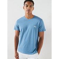 Boss Bodywear Tn365 Regular Fit Logo Lounge T-Shirt - Light Blue