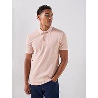Boss Paddy Regular Fit Tipping Polo Shirt - Orange