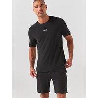Boss Bodywear Pique Short Pyjama Set - Black