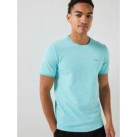 Boss Regular Crew Neck Tops - Light Blue