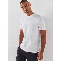 Boss Tonal Logo T-Shirt - Off White
