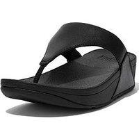 Fitflop Lulu Leather Toepost - Sandals Black