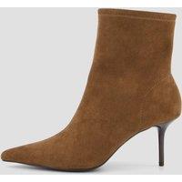 The Very Collection Real Suede Pointed Ankle Boot With Heel