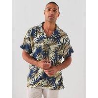 Boss Regular-Fit Shirt With All Over Print - Khaki