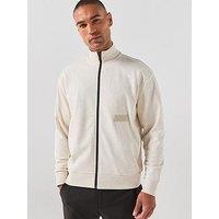 Boss Relaxed-Fit Sweatshirt In Premium French Terry - Natural