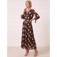 Style Cheat Spot Pleat Dress