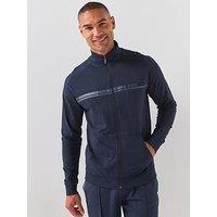 Boss Bodywear Authentic Lounge Zip Top - Navy