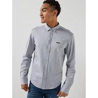 Boss St_Motion Long Sleeve Regular Fit Shirt - Grey