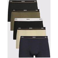 Boss 5 Pack Essential Waistband Trunks - Assorted