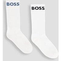 Boss 2 Pack Sports Crew Socks - White