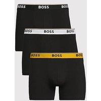 Boss 3 Pack Power Boxer Briefs - Black