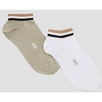 Boss Bodywear 2 Pack Global Stripe Trainer Socks - Assorted