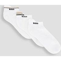 Boss Bodywear 3 Pack Icon Trainer Socks - White