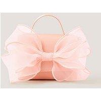 Monsoon Girls Bridesmaid Organza Bow Bag - Pink