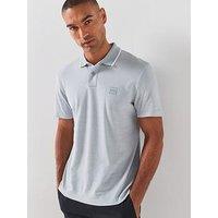 Boss Passerford Tipped Polo Shirt - Grey