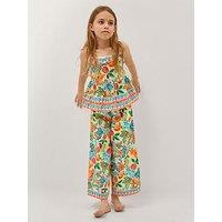 Monsoon Girls Alani Fruit Top & Trouser Set - Yellow
