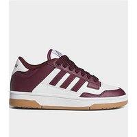 Adidas Sportswear Junior Rapid Court Low Trainer - White/Burgundy