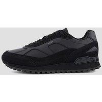 Boss Parkour-L Runn Suede Overlay Trainers - Black