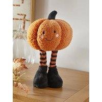 Smart Autumn Smiley Standing Pumpkin Halloween Decoration - Orange