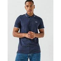 Hugo Dinoso222 Slim Fit Left Chest Logo Tipping Polo Shirt - Navy