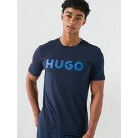 Hugo Dulivio Large Logo T-Shirt - Navy