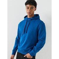 Hugo Dapo Relaxed Fit Overhead Hoodie - Bright Blue