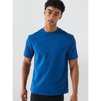 Hugo Dapolino Centre Logo Relaxed Fit T-Shirt - Bright Blue