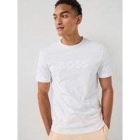 Boss Te_Logo Central Large Logo T-Shirt - White
